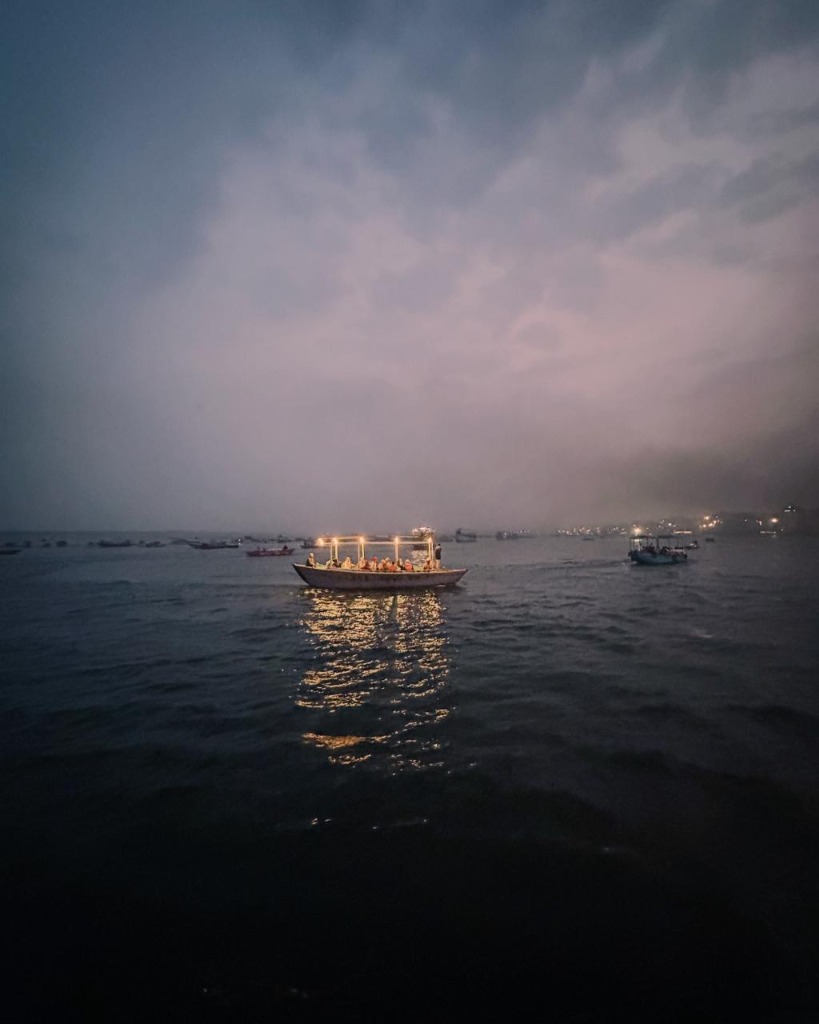 Floating Lights at Dusk